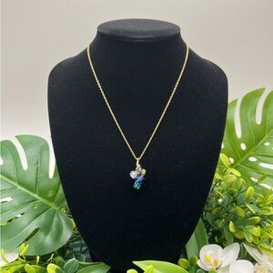 Elegant Gold Wire Wrapped Necklace 18”